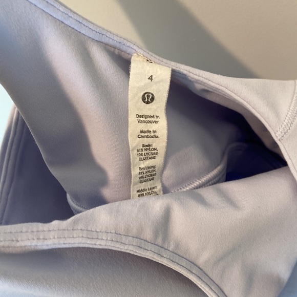 NWOT Lululemon Align High-Neck Tank, Pastel Blue, size 4 - Picture 3 of 3